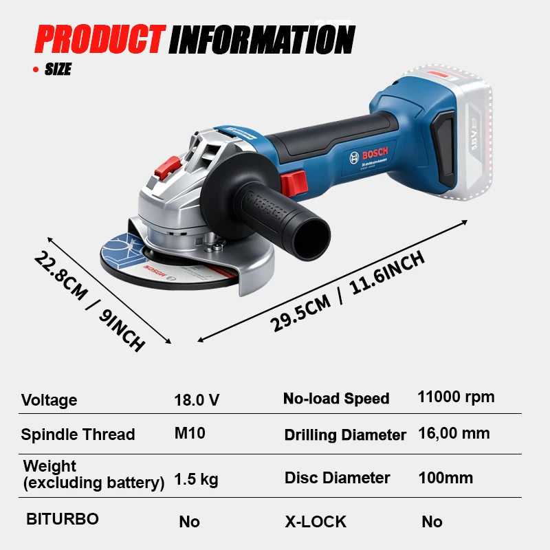 Meuleuse d'angle sans fil BOSC - Power Tools Professional avis et prix